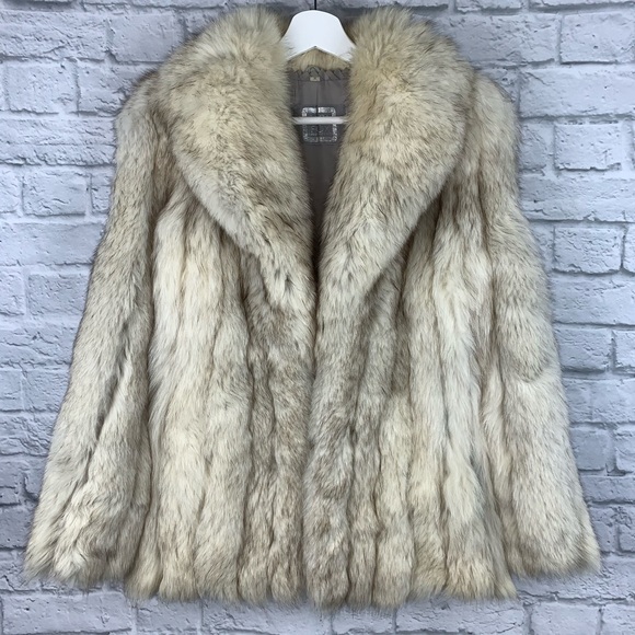 Saga Furs Jackets & Blazers - Saga Fox Contemporary Furs Blue Fox Fur Coat S